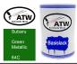 Preview: Subaru, Green Metallic, 64C: 500ml Lackdose, von ATW Autoteile West.